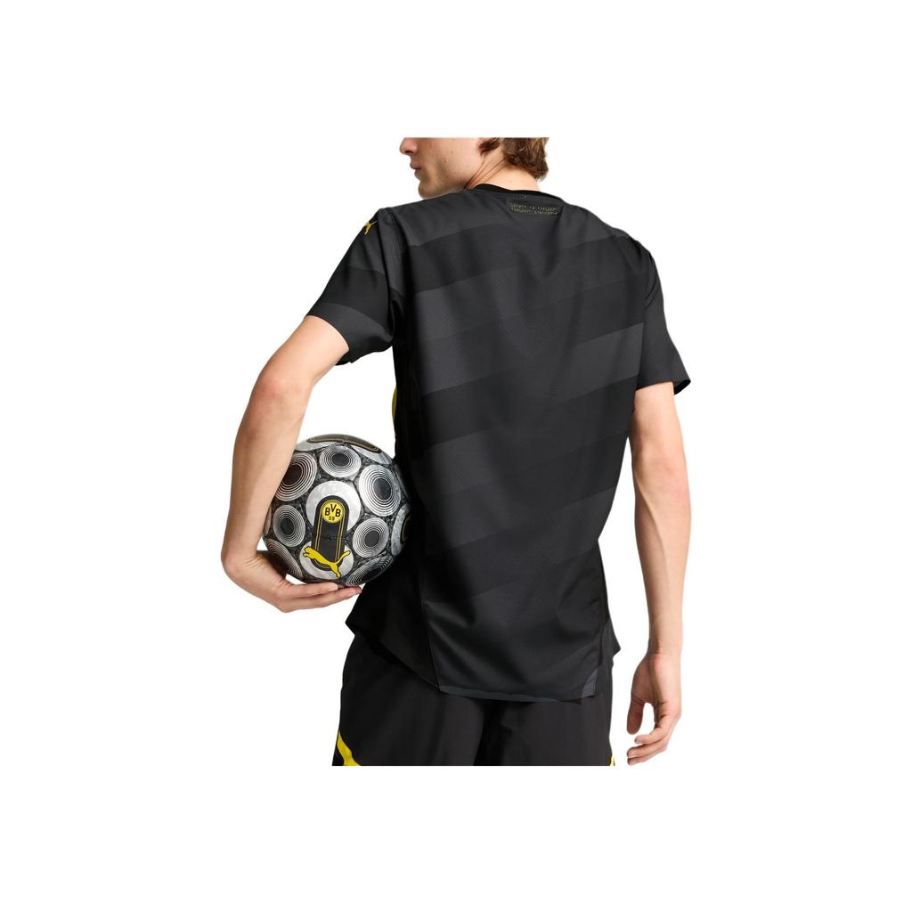 Puma Borussia Dortmund Away FW24 Authentic Casual Retro Short Sleeve Football Shirt Men Shirts Yellow Black 77804202
