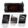 Voltímetro Multifuncional para Motocicleta Impermeable Reloj Electrónico Medidor 2en1 Medidor LED Rojo
