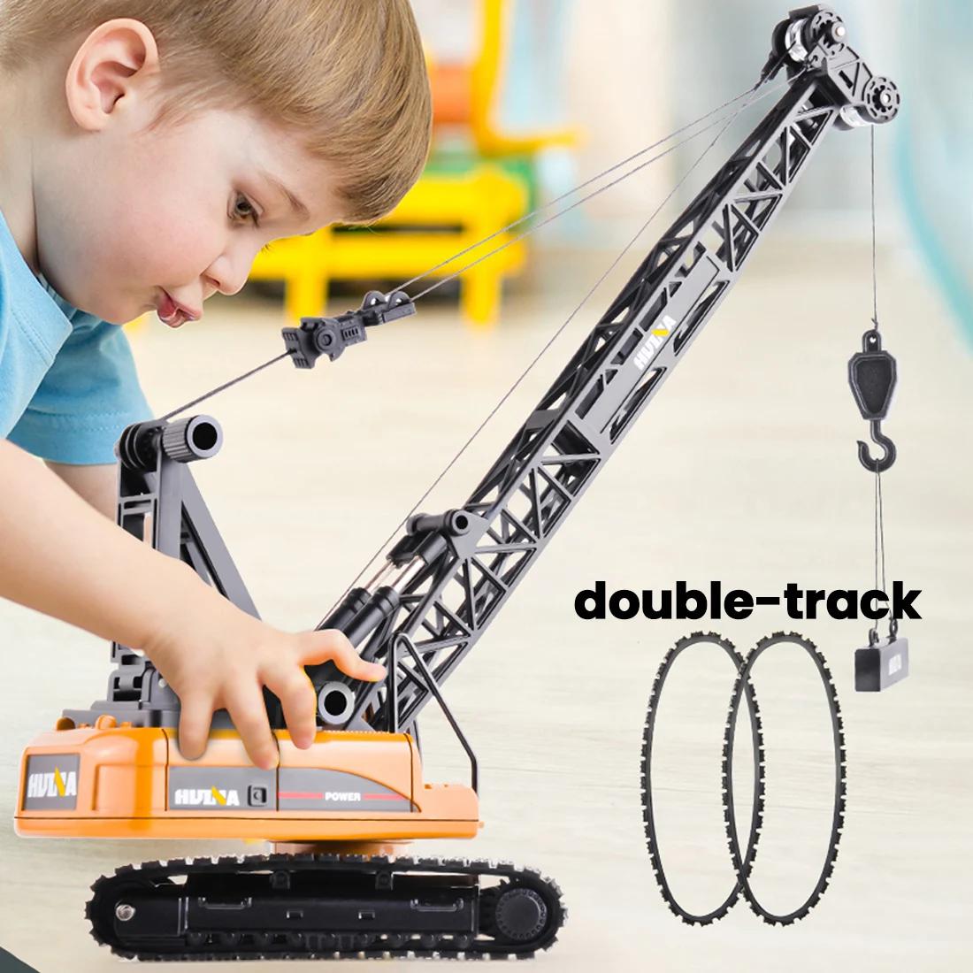 Discover Intime Boys Huina 1720 Tower Crane Model 1/50 Simulation Alloy Crane Truck Model Collection Engineering Cars Trucks Toys For Gift