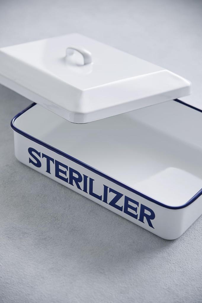 Noda Enamel Disinfector Enamel Heat Resistant Made in Japan Approx. W32.5xD23xH11.4cm