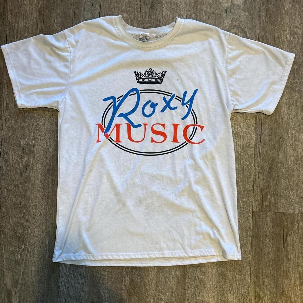 

Roxy Music rock music band short sleeve white color shirt KV34451 Unisex T-Shirt S