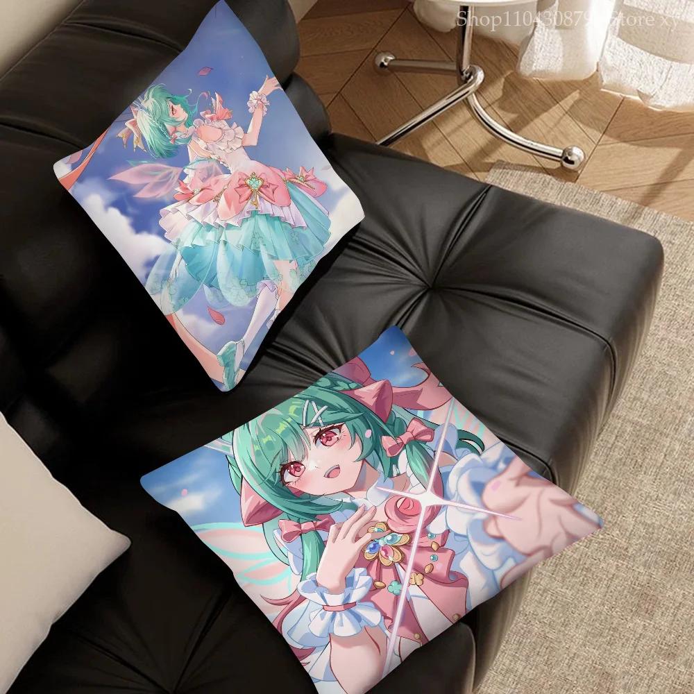 Yaomei Animation Game H-Honor Of K-Kings Pillow Case Square Pillow Bedroom Sofa Leisure ComfortLiving Room Home Decoration 40X40