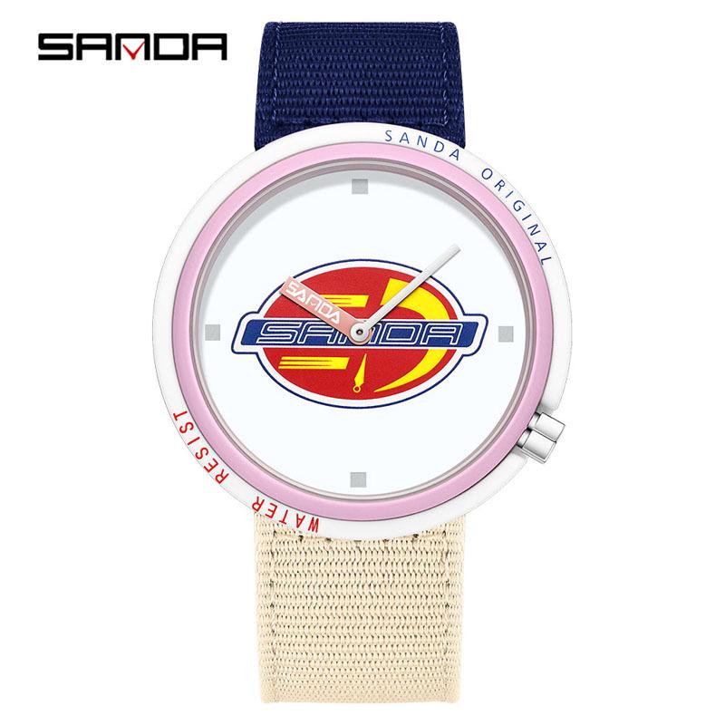 Sanda Creative Quartz Cosplay Watch - Unisex Silicone Fashion for Youth & Students