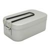 Camping Bento Box Tin Aluminum Alloy Camping Lunch Box Container with Foldable Handle for Outdoor Camping Hiking Backpacking Traveling