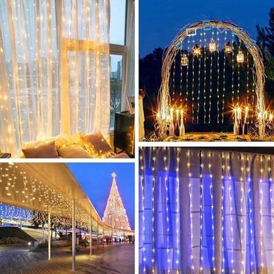 Creative Party Wedding Curtain Lights USB String Light With Remote Control