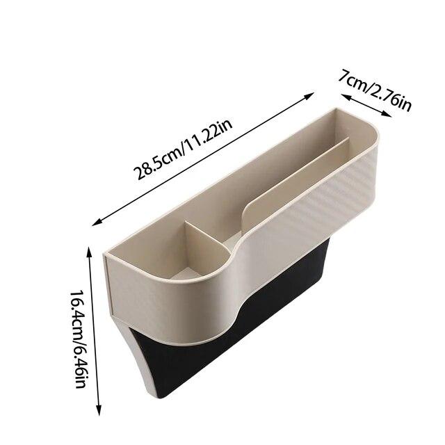 Car Seat Gap Filler Organizer Box Car Front Seat Storage Holder ABS Auto Seat Crevice Slit Organizers Box Universal Car Interior