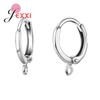 50Pcs/lot Earrings Jewelry Findings Components 925 Sterling Silver Hoops for Women Drop Earrings DIY Making Jewelry