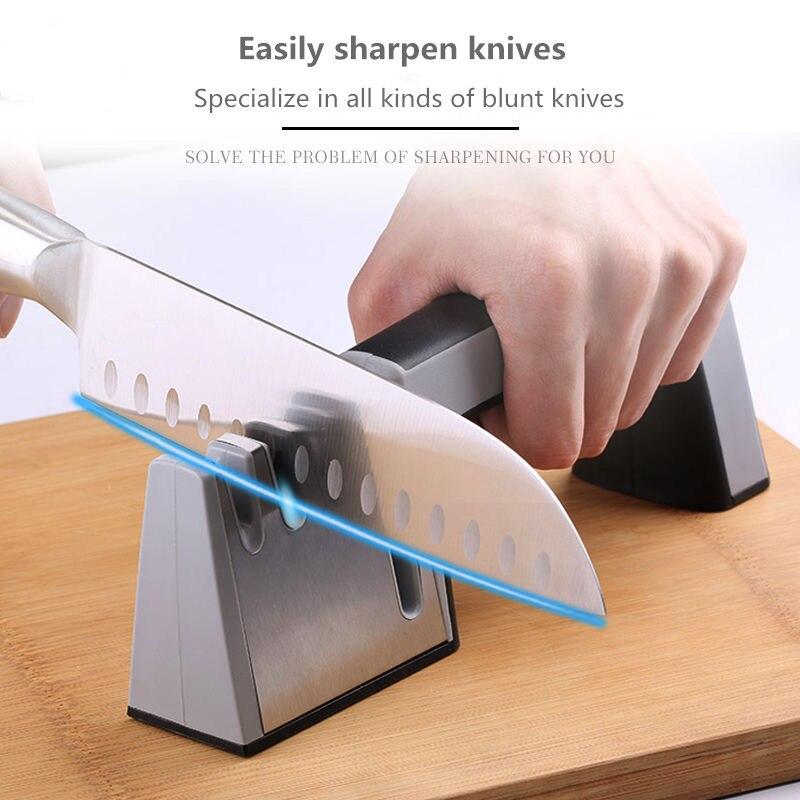 Kitchen Knife Sharpener 4 In 1 Knife Scissor Manual Kitchen Sharpener for All Sized Knives Sharpening Stone