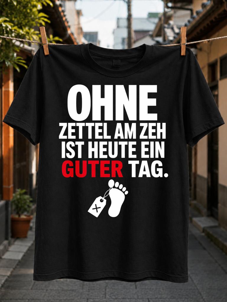With Without A Note On The Toe Today Is A Good Day Text Toe Tag Foot Icon And Dark Medical Humor Style Unisex All TShirt