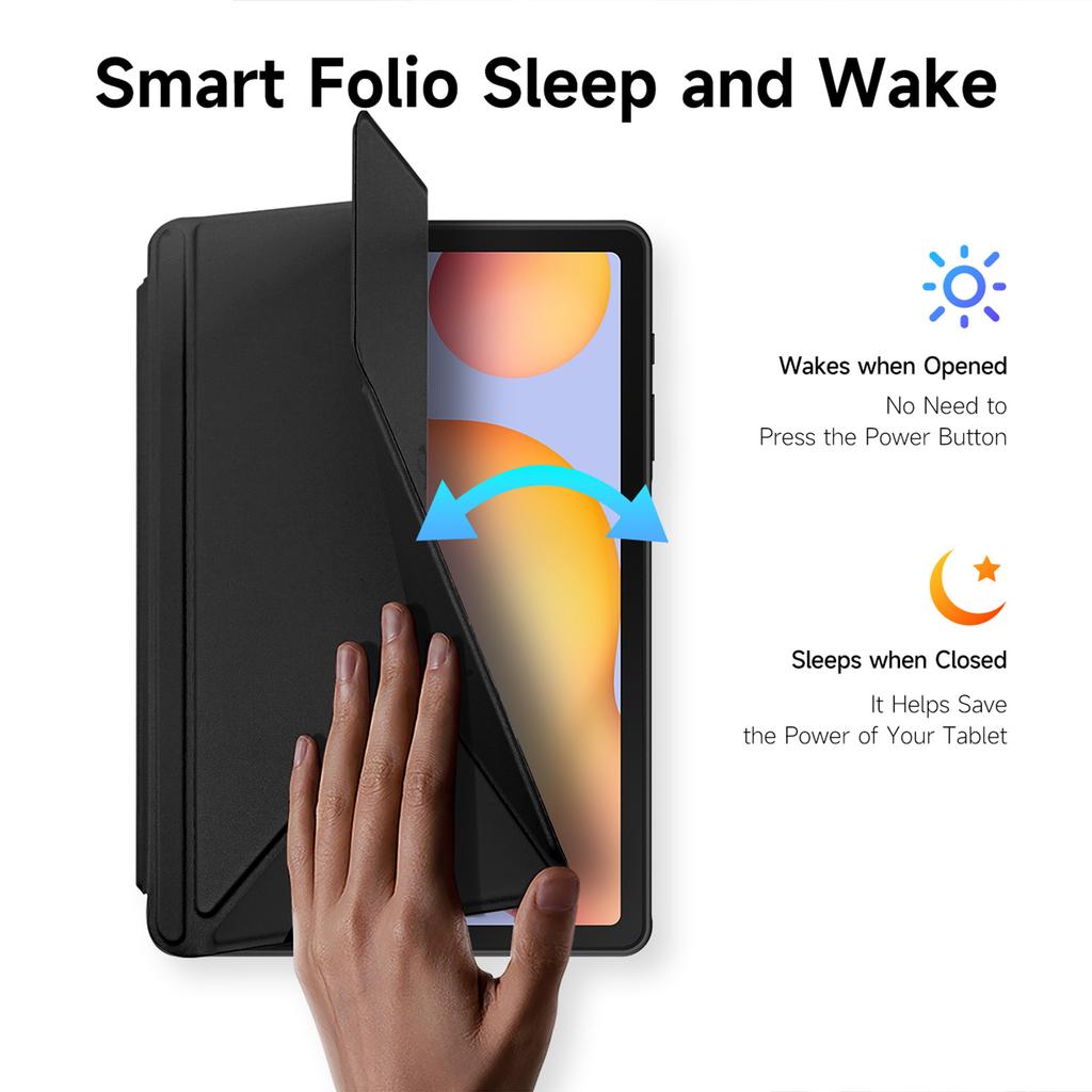 DUX DUCIS Magi Series for Samsung Galaxy Tab S6 Lite (2024)/(2022)/(2020) Case Origami Stand Leather Tablet Cover