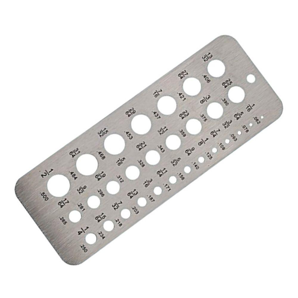 29 Holes Drill Gauge Bolt Wire Bit Pattern Drill Template Hanging Hole Design Stainless Steel Drill Bit Checker Plate Gauging