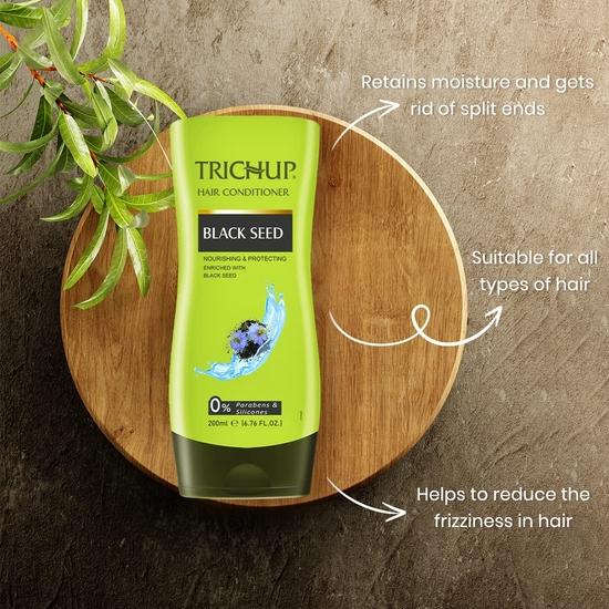 Trichup Black Seed Hair Conditioner - No Parabens & Silicones,200ml (Pack of 3)