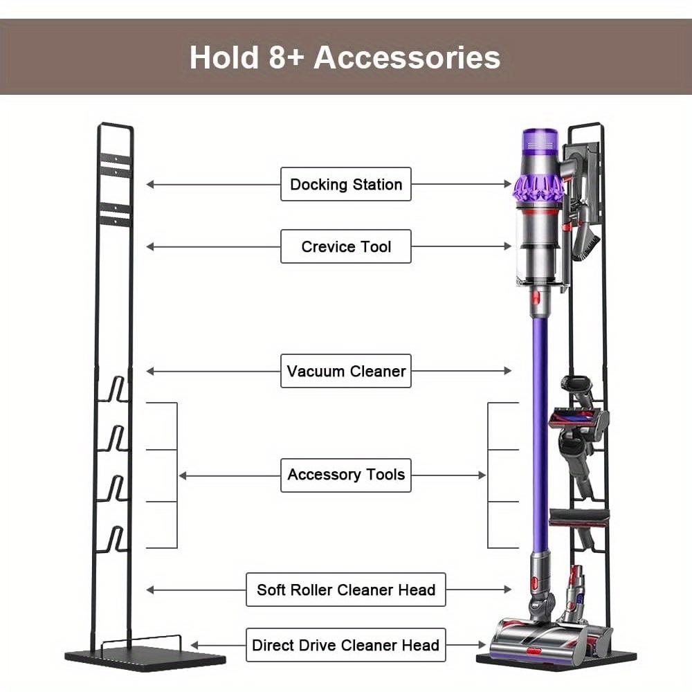 For Dyson V6-V11 Metal Stand Sturdy Metal Vacuum Cleaner Stand for Dyson Handheld Storage Rack for Cordless Vacuums Accessories