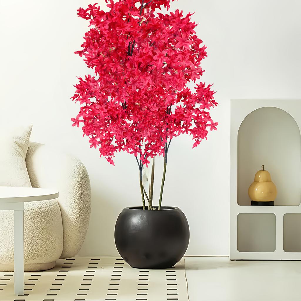 2pcs 37.4" Artificial Cherry Blossom Trees - Lifelike Plastic Cherry Blossoms for Indoor/Outdoor Decor, Home & Office Decoration, Flower Decoration