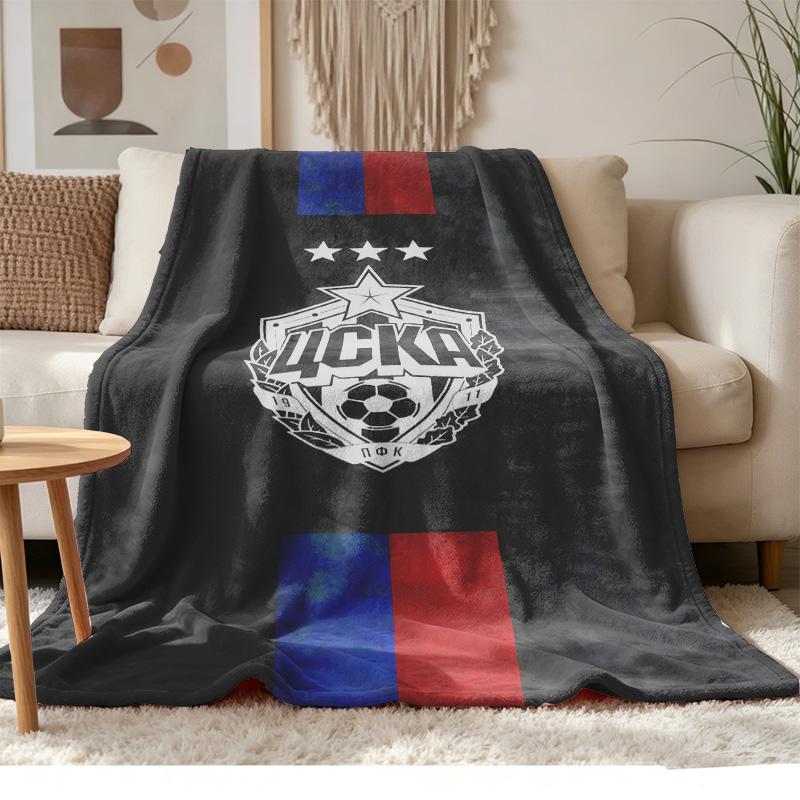 CSKA Moscow Soft and comfortable flannel Suitable for sofas living rooms outdoor camping travel and also makes a great anniversary gif