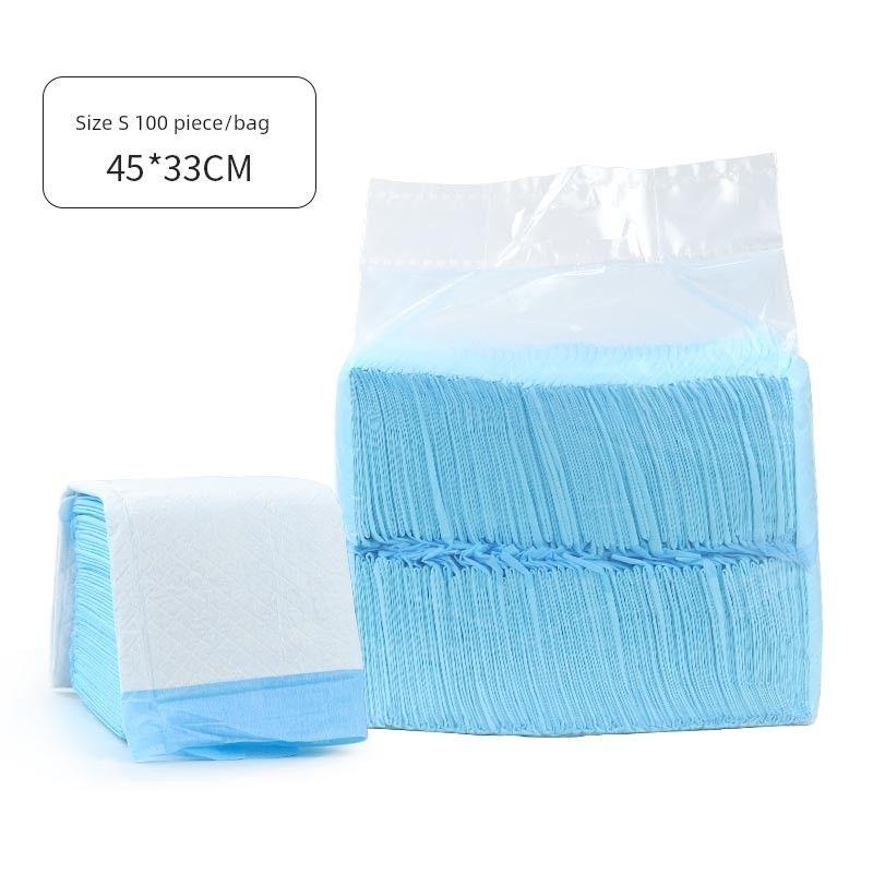 

Dog Urine Pad Thickened Absorbent Urinal Pad for Pet Urine Pad Cat Bunny Disposable Wet Proof Pad Pet Supplies Training Diapers S code (33*45) - 100 pieces/bag