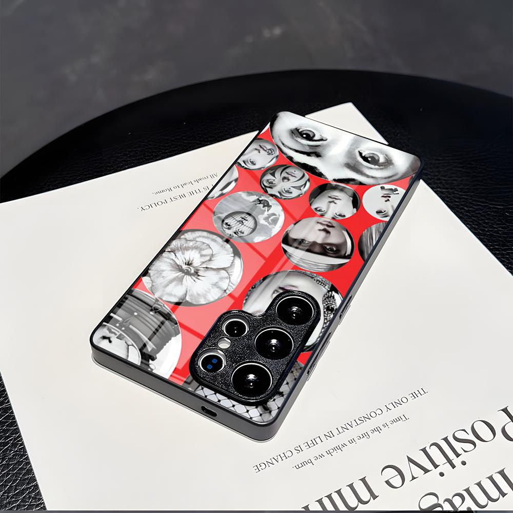 Face Art Fornasettie Phone Case For Samsung S 25 24 23 22 21 Ultra 10 Plus A16 Pro Fe 20 Note 34 S30 Shockproof Phone Case