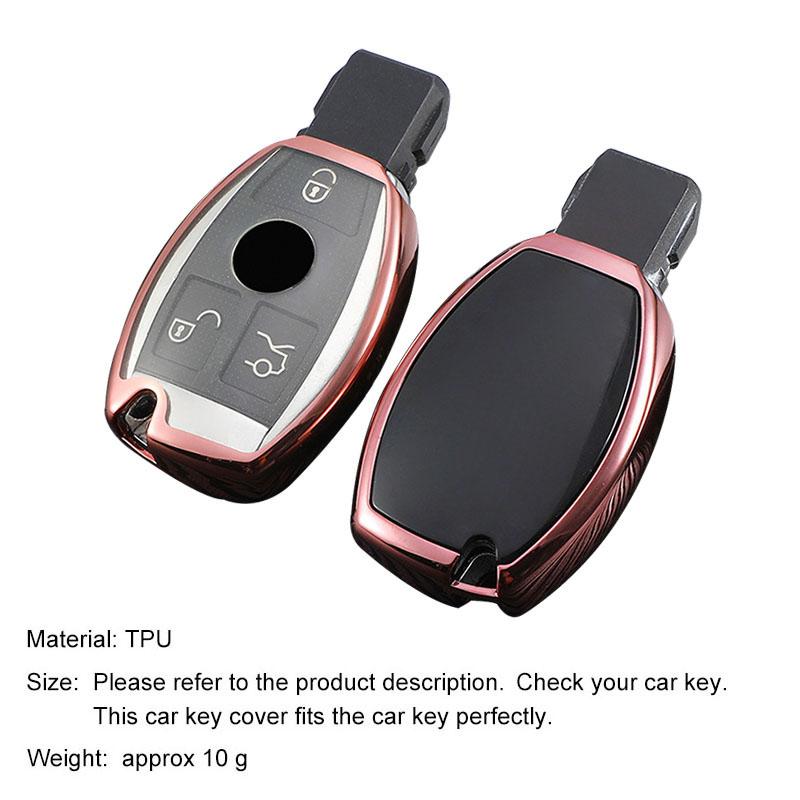 New Soft TPU Car Remote Key Case Cover Holder Shell Fob For Mercedes Benz A B R G Class GLK GLA GLC GLR W204 W210 W176 W202 W463
