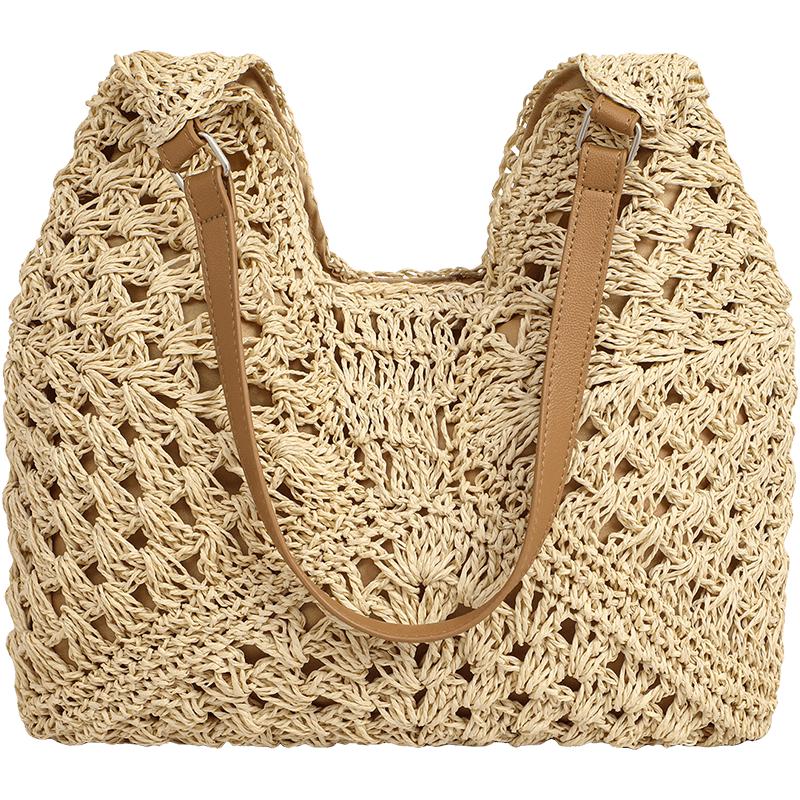 Viney Fashion Woven Straw Tote Bag