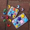 2Pcs/Set Moon and Star Shaped Mold Resin Necklace Pendant Casting Mould Versatile Silicone Molds for Jewelry Crafting
