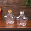 200ML Star Bottle; Cute Clear Plastic Design; Perfect for Tea, Coffee, and Water