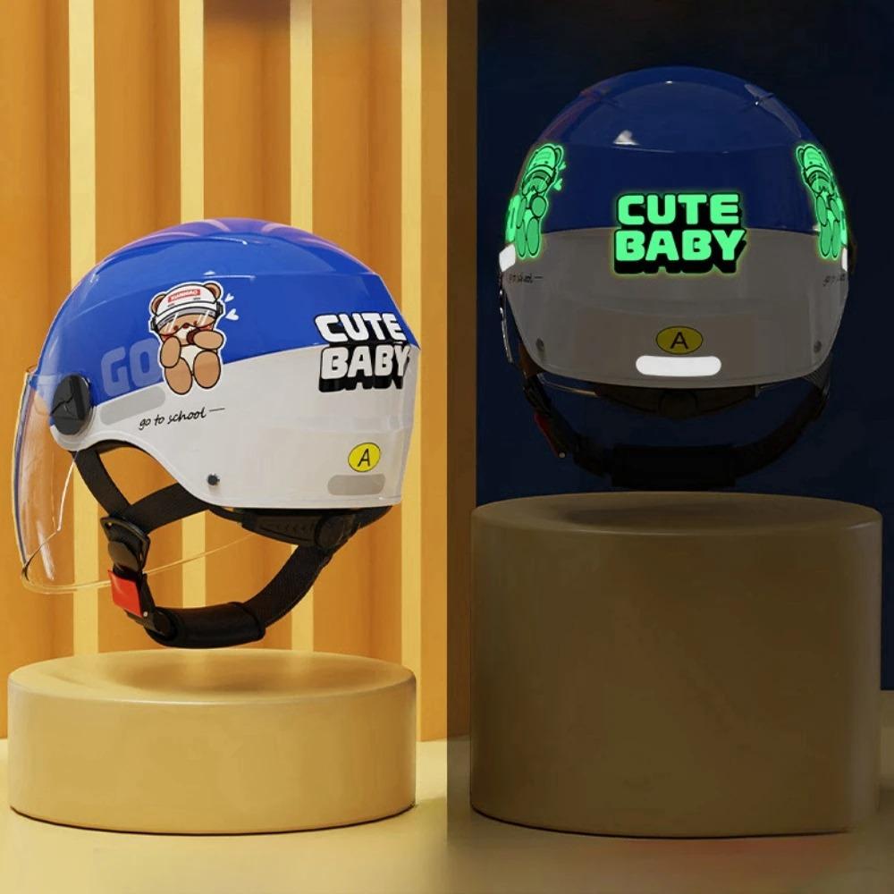 

Мотоциклетный полушлем детский шлем летний солнцезащитный полушлем всесезонный универсальный Children aged 3 to 12 синий