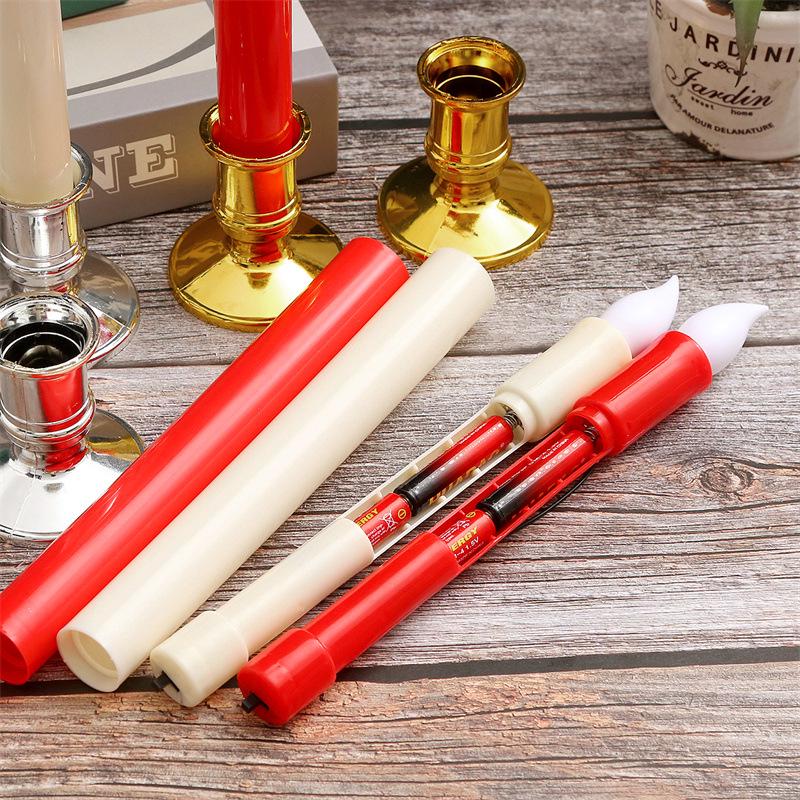 LED Flameless Long Pole Candle Light for Church, Wedding, Venue Decor