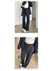 Autumn 2025 Women's High-Waisted Wide-Leg Floor-Length Sweatpants: Loose-Fit, Casual, Draped Style.