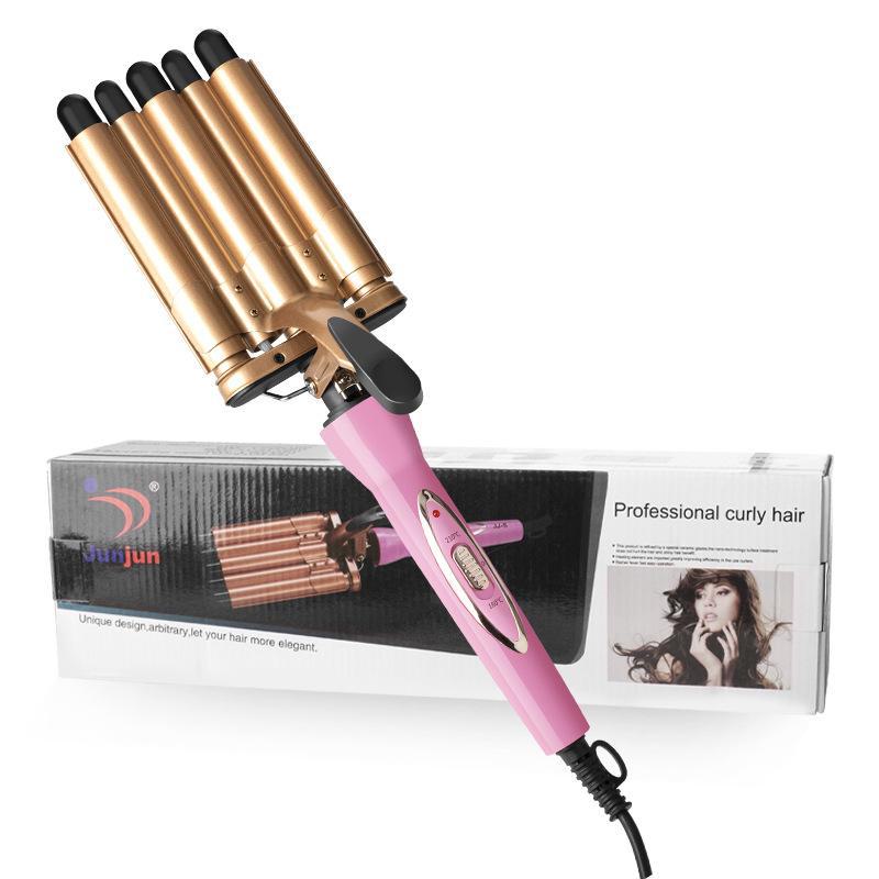 Hot Selling 5-Stick Wave Hair Curler: Large Tube Water Wave Hair Styler