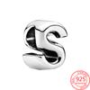 Copper Metal 26 English Letter Bead Component Charm Bead Component Compatible With Do It Yourself Brand Bracelet High Quality Fine Jewelry Neutral