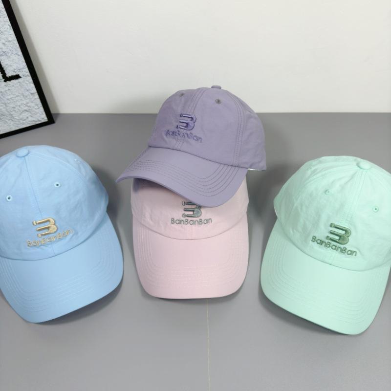 Embroidered Baseball Cap for Women New Korean Style Casual and Versatile Curved Brim Showing Small Soft Top Baseball Cap