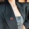 Korean Style Strawberry Brooch Pin for Women - Cute Cardigan and Coat Accessory