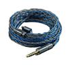 DWCGSG Blue Crystal Earphone Cable 99.99999% OCC Silver Foil 3.5mm 4.4mm 2-Pin 0.78mm MMCX QDC KZ-QDC IEM Wire