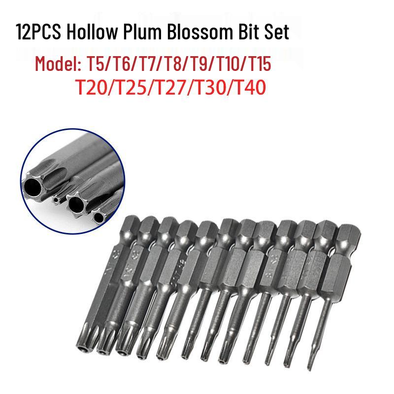 Hex Shank Star Bit Set: High Hardness Magnetic Screwdriver and Drill Set