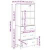 Highboard Reclaimed Wood 69.5 x 34 x 180 cm Particleboard
