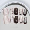 Cartoon lines cute cat stars cat eyes sweet girl versatile European and American ins style manicure tablets removable 30