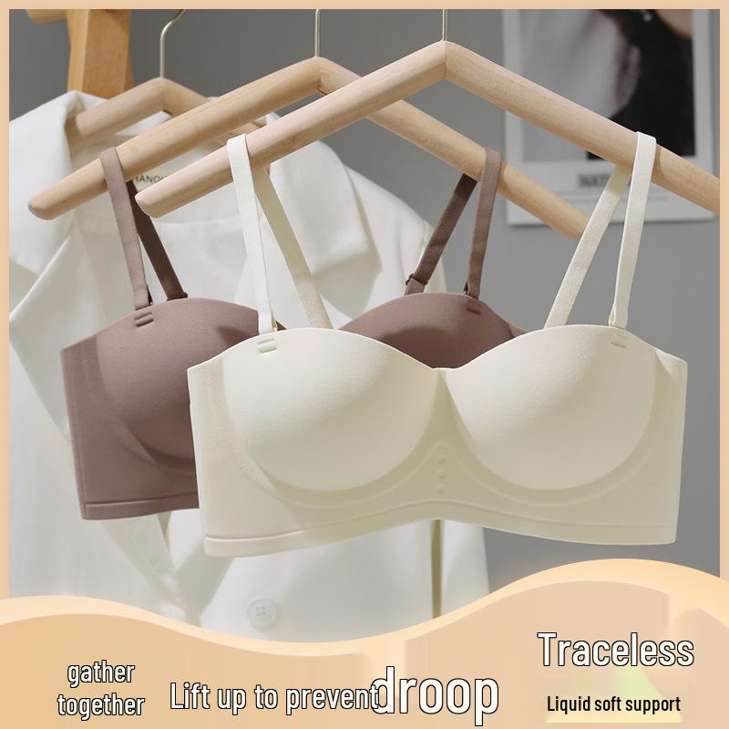 Push-Up Seamless Camisole Bra: Enhancing Padded Wireless Support for Small Busts