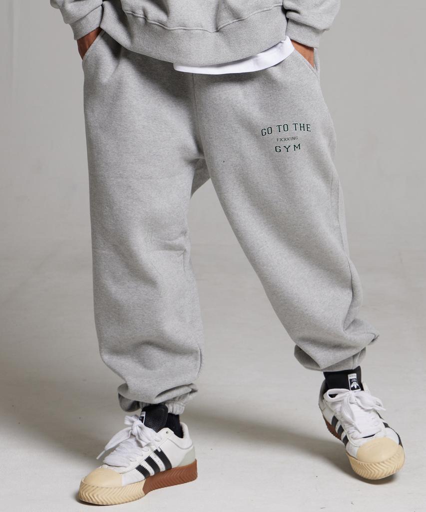 CREAM SODA LAB Go To The Gym Training Jogger Pants Gray