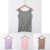 Women's Soft Seamless Ribbed Racer Back Stretch Tank Top For Yoga And Layering