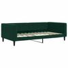 Extendable Daybed with Mattresses Dark Green 100 X 200 Cm Velvet