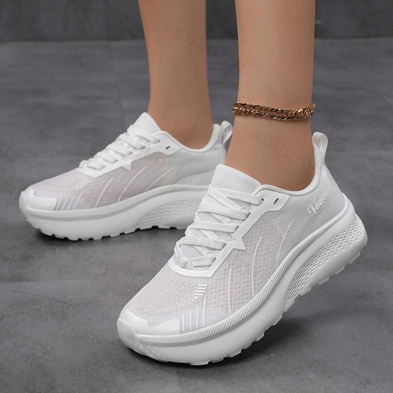 Sneakers for Woman Breathable Mesh Lightweight Lace Up Sports Shoes Daily Comfort Outdoor Non-slip Casual Training Jogging Shoes