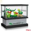 DIY Fish Tank Aquarium Turtle Lizard Lobster Clownfish Desktop Decoration Decorate Building Blocks Model Bricks Sets Kits Toys