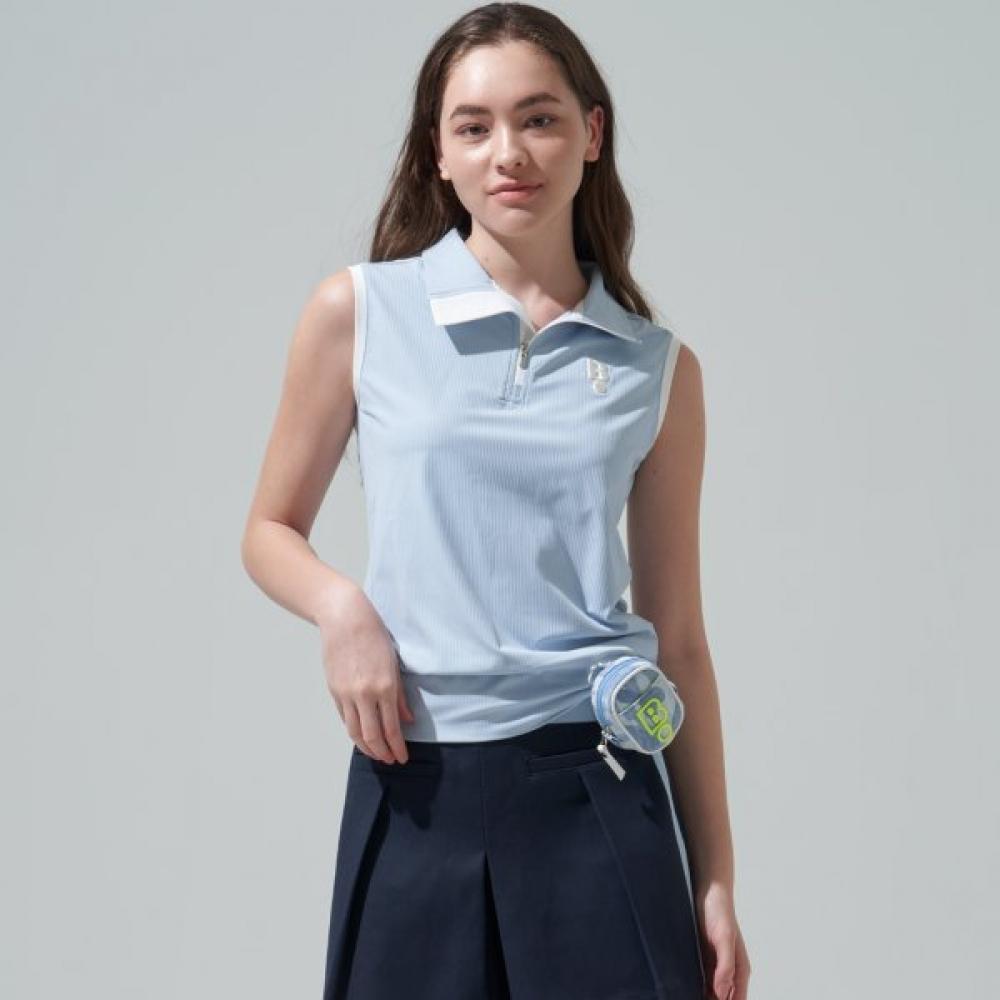 

Blu DoT Sleeveless T shirT Color Block Sb 090