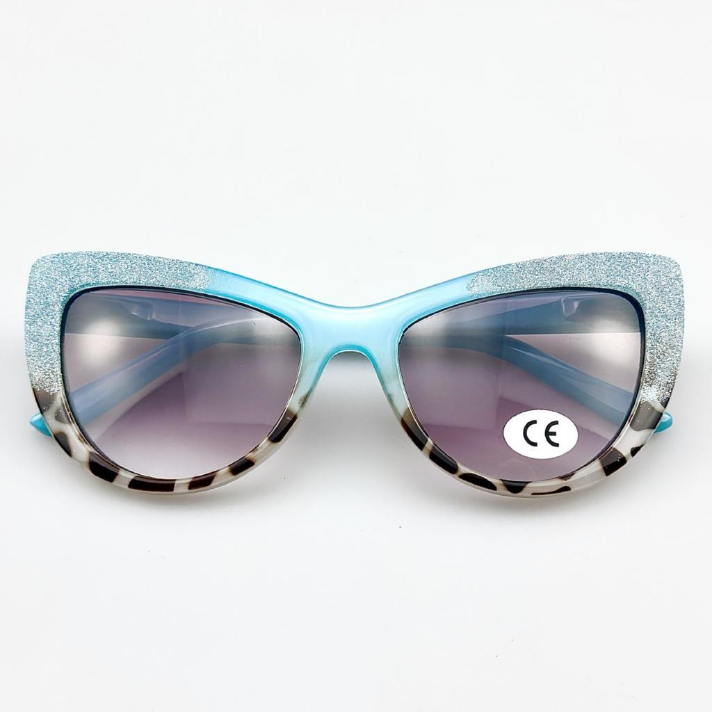 Retro kočičí oko Presbyopické brýle Dámské Módní Motýlové sluneční brýle Ultra lehké High-definition Brýle na dálku +2.0