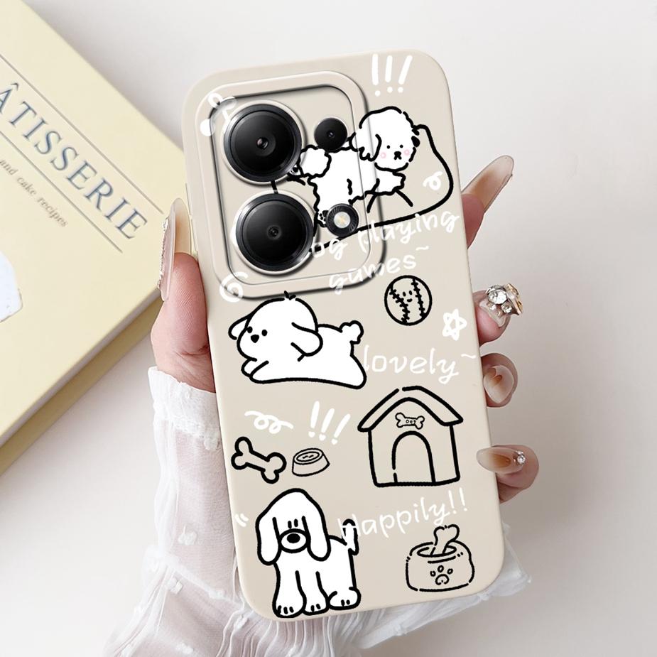 For Xiaomi Redmi Note 13 Pro 4G Case Cute Fashion Cartoon Cover Soft TPU Phone Cases For Redmi Note 13 Pro Plus Note13 5G Bumper