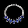 Bright Diamond Zircon Water Drop Necklace Earrings Wedding Jewelry, Shooting Jewelry Set