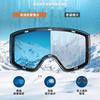 Ski goggles Double-layer anti-fog magnetic ski goggles, wind and sand resistant, suitable for myopia, ski protective eyewear