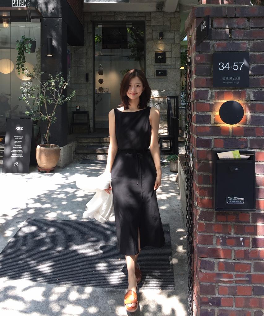MIXXO [Essential] Boat Neck Sleeveless Dress_Miwowg710A