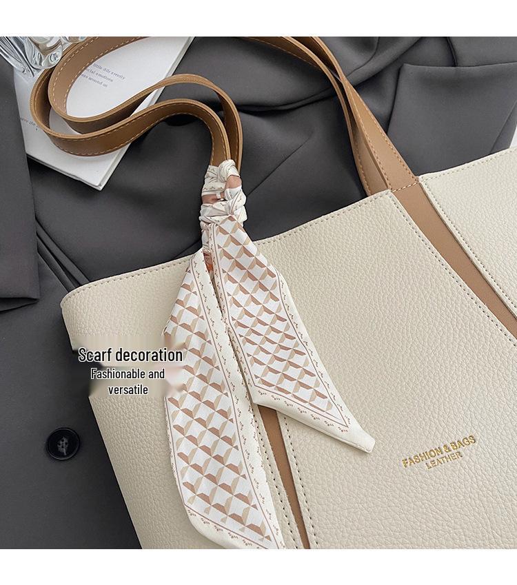 Women's Cross-Border Minimalist Large Capacity Tote - 2025 Fashionable and Versatile Shoulder Bag for Work and Commute