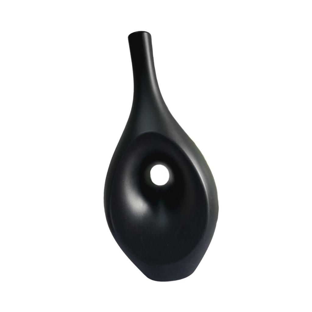 Flower Vase Modern Simple Desktop Ornament Floral Container Decorative Art Vase Dried Flower Arrangement for Home Bookshelf